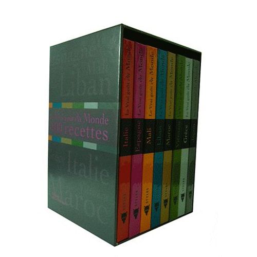 Le Vrai Goût Du Monde, 400 Recettes - Coffret 8 Volumes, Italie - Espagne - Mali - Liban - Maroc - Viêtnam - Grece - Japon