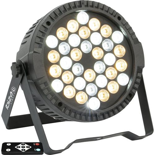 Ibiza Light THINPAR-36X1WHITE - Projecteur Par Extra plat 36 LED Blanc Chaud / Froid 1W