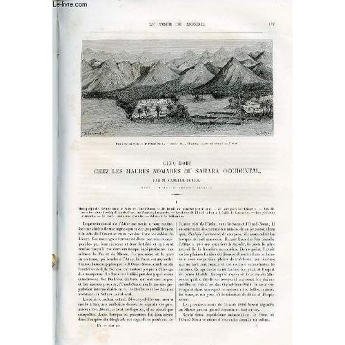 Charton Edouard - Le Tour Du Monde - Nouveau Journal Des Voyages - Livraison N°1420, 1421 Et 1422 - Cinq Mois Chez Les Maures Noamdes Du Sahara Occidental Par Camille Douls (1887).