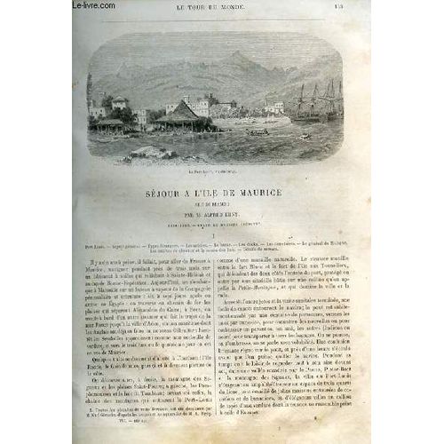 Le Tour Du Monde - Nouveau Journal Des Voyages - Livraison N°164 Et 165 - Séjour À L'ile De Maurice (Ile Maurice) Par Alfred Erny! (1860-1861).