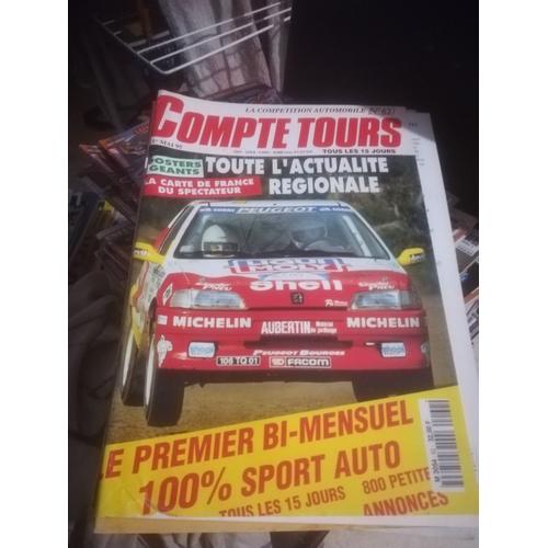 Compte Tours 62 De 1995 Safari,Porsche 911 Gr F