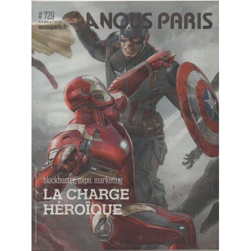 A Nous Paris N 729 : Les Avengers, Iron Man, Captain America