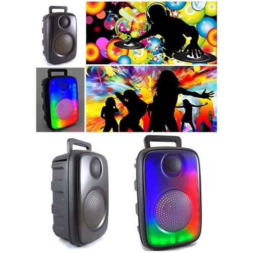 Pack 2 ENCEINTES SONO PORTABLE KARAOKE PARTY BLUETOOTH 150W MOBILE USB TWS LED RGB MSD RADIO FM ENTRÉE MICROPHONE