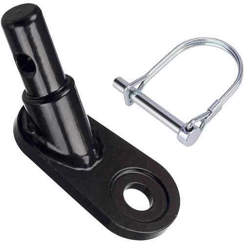 Coupleur de Remorque de Vélo, Attelage de remorque de vélo, D Attelage de Remorque en Acier Adaptateur de Montage, Attelage de Remorque de Vélo pour Fret, Enfants et Chiens