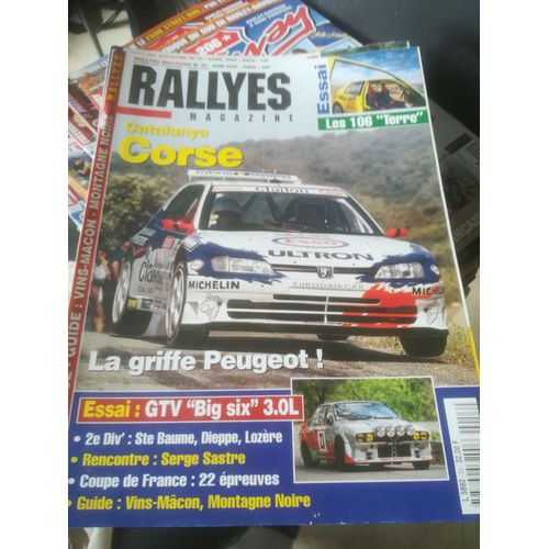 Rallyes Magazine 53 De 1997 Corse,Sastre,Peugeot 106 Xsi,Rallye,Lozere,Tunisie