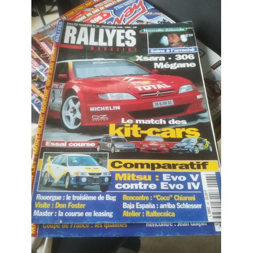 Rallyes Magazine 68 De 1998 Baja Espana,Rouergue,Chiaroni,Xara Kit Car,Megane Kit Car,Peugeot 306 Kit Car,Mitsubishi Lancer Evo4,Evo5,Mercedes Ml320,Reunion