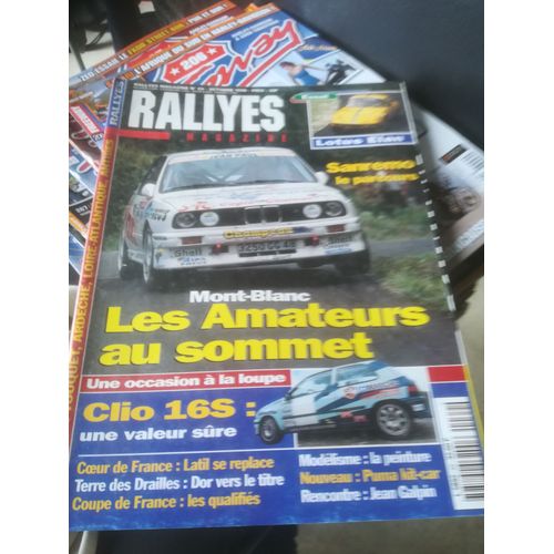 Rallyes Magazine 69 De 1998 Mont Blanc,Galpin,Lotus Elan,Ford Puma Kit Car,Clio 16s Gr N,Drailles,Olympe,Cimes