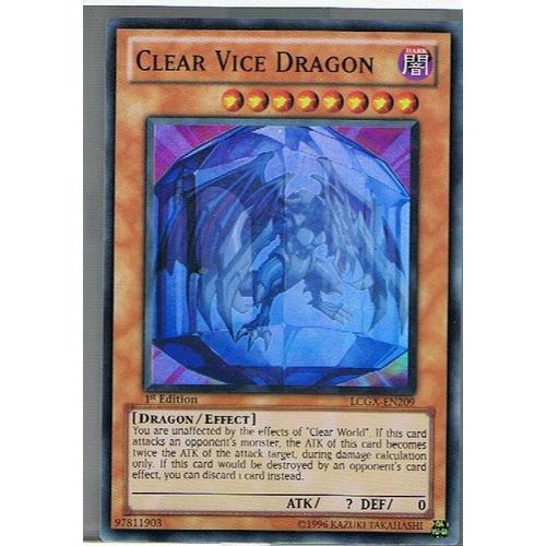 Clear Vice Dragon (Dragon Malicieux Transparent ) - Yu-Gi-Oh! - Lcgx-En209 - Sr