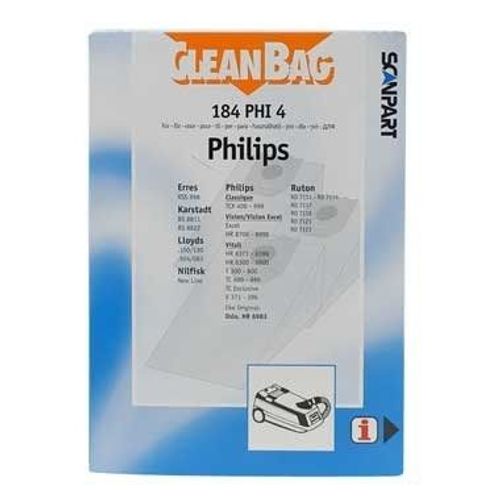 Scan Part - 184 Phi 4 - Cleanbag - Sac Aspirateur Philips Oslo