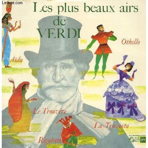 Disque Vinyle 33t Les Plus Beaux Airs De Rigoletto, Le Trouvere, La Traviata, Aida, Othello