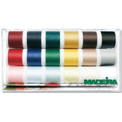 Ensemble De 18 Bobines De Fil Madeira