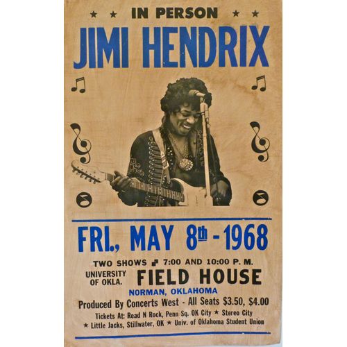 Jimi Hendrix Affiche De Concert