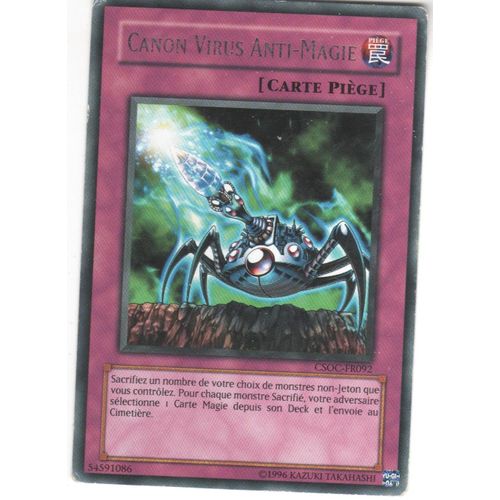 Carte Yu-Gi-Oh! "Canon Virus Anti-Magie" Rare Csoc-Fr092