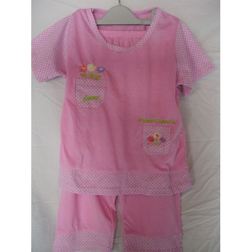 Pyjama Rose D'été Pour 4/5 Ans