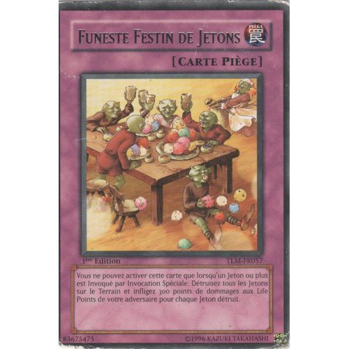 Carte Yu-Gi-Oh! "Funeste Festin De Jetons" Rare Tlm-Fr057