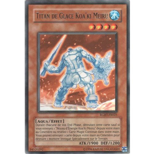 Carte Yu-Gi-Oh! "Titan De Glace Koa'ki Meiru" Rare Rgbt-Fr025