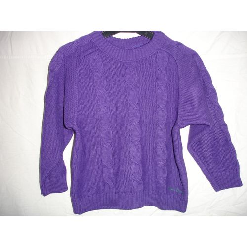 Pull Violet "Pierre Cardin" 4/5 Ans