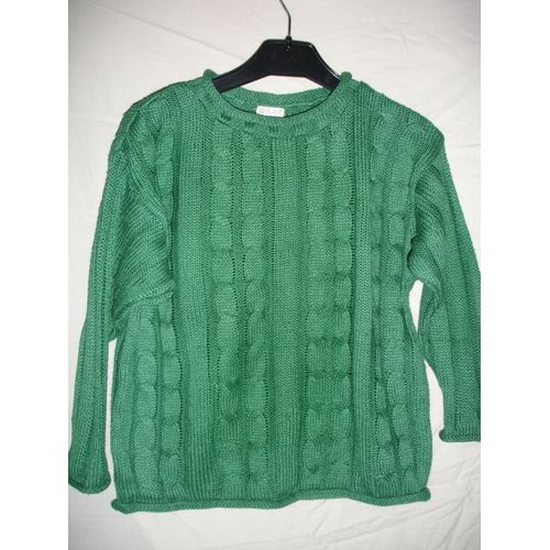 Pull Vert Motif Torssades 5/6 Ans