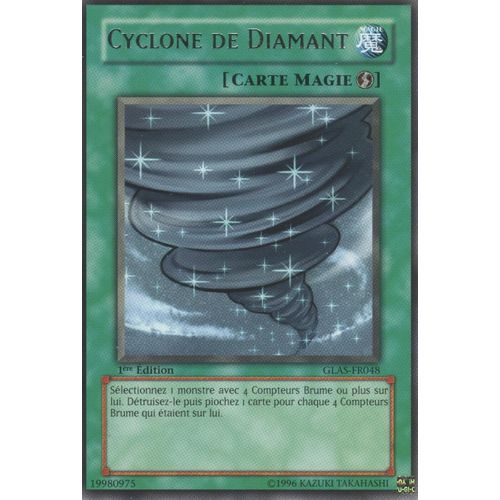 Carte Yu-Gi-Oh! "Cyclone De Diamant" Rare Glas-Fr048