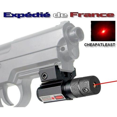 Visée Laser Pour Rail 20/21 Mm Airsoft Pistolet Fusil Red Dot Point Rouge Sniper - Classe 2 -