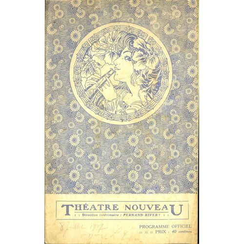 Programme Moncey/ Theatre Nouveau / Juillet 1917/ Gigolette