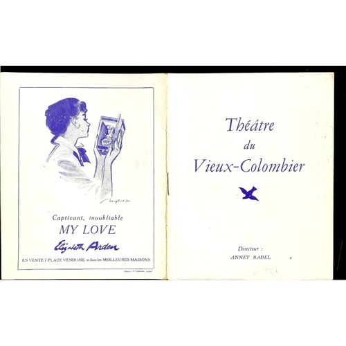 Programme : Theatre Du Vieux Colombier/1951/La Renarde