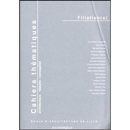 Cahiers Thématiques N° 4