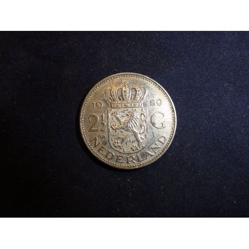 Pays-Bas,2 1/2 Gulden,1980