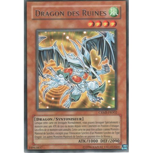 Carte Yu-Gi-Oh! "Dragon Des Ruines" Rare Crms-Fr002