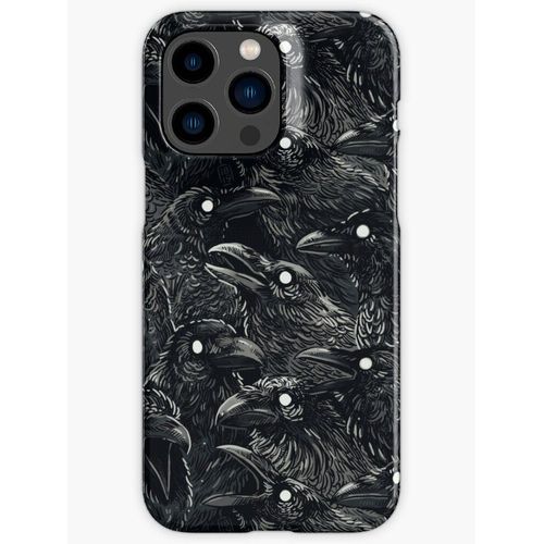 Coque Iphone Samsung Raven Pattern 2 Compatibilité Pour Étui 18 17 16 15 14 13 12 Plus Pro Max Galaxy S25 S24 S23 S22 Ultra Note 20