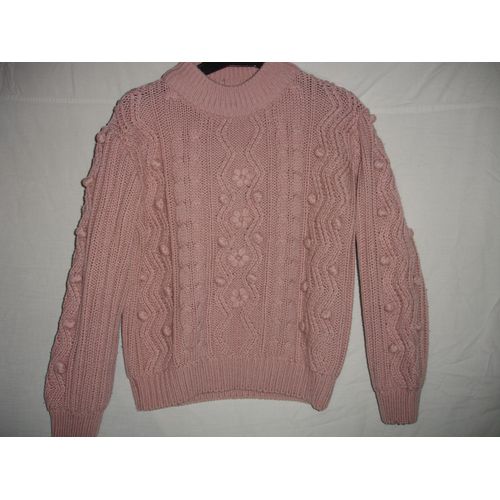 Pull Épais Rose-Saumon 6/7 Ans