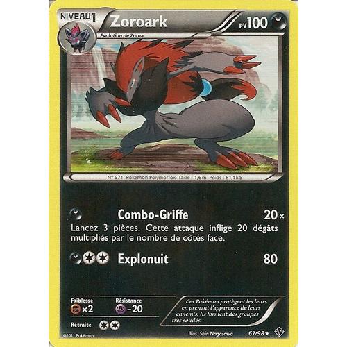Zoroark (67/98) - Pokemon Noir Et Blanc Pouvoirs Emergents