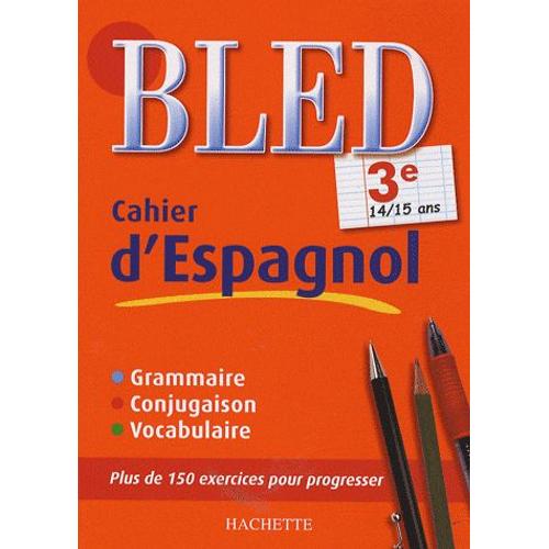 Cahier D'espagnol 3e - 14/15 Ans