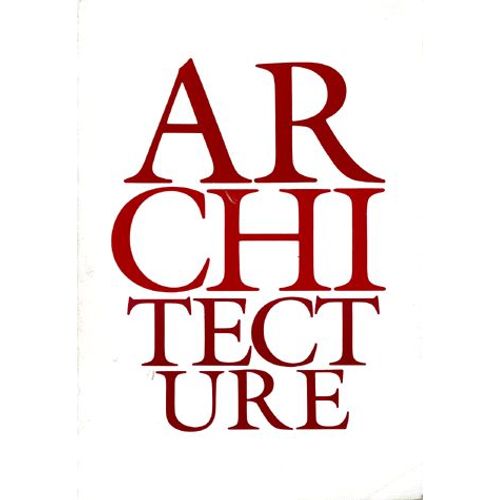 Architecture - Vocabulaire