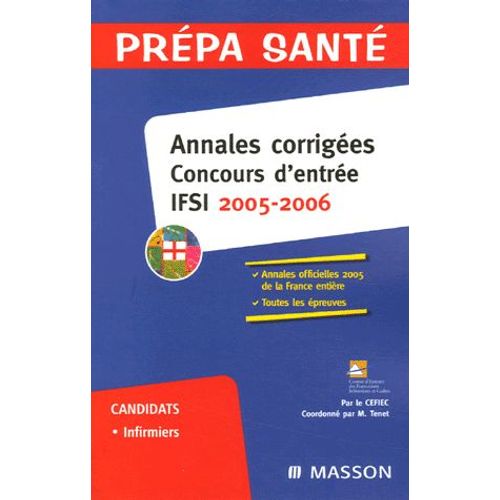 Annales Corrigées Concours D'entrée Ifsi 2005-2006