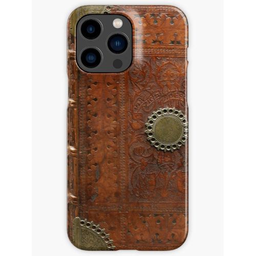 Coque Iphone Samsung Couverture De Livres En Laiton En Cuir Ancien, Nuremberg 1477 Compatibilité Pour Étui 18 17 16 15 14 13 12 Plus Pro Max Galaxy S25 S24 S23 S22 Ultra Note 20