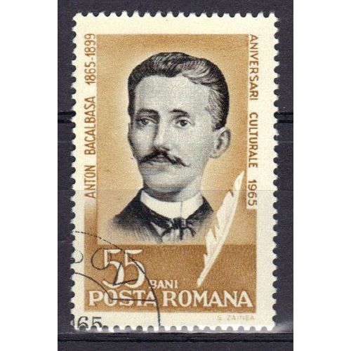 Roumanie 1965 : Anton Bacalbasa, Publiciste (1865-1899) - Timbre Oblitéré