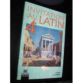 Invitation au latin 4e 