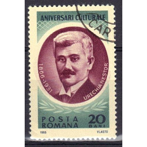 Roumanie 1966 : Nestor Urechia (1866-1931) - Timbre Oblitéré