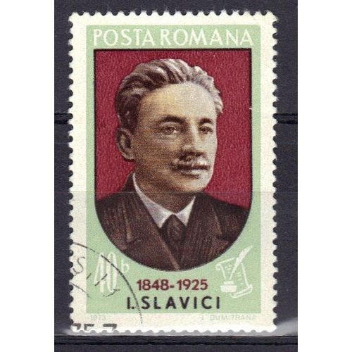 Roumanie 1973 : J. Slavici, Écrivain (1848-1925) - Timbre Oblitéré