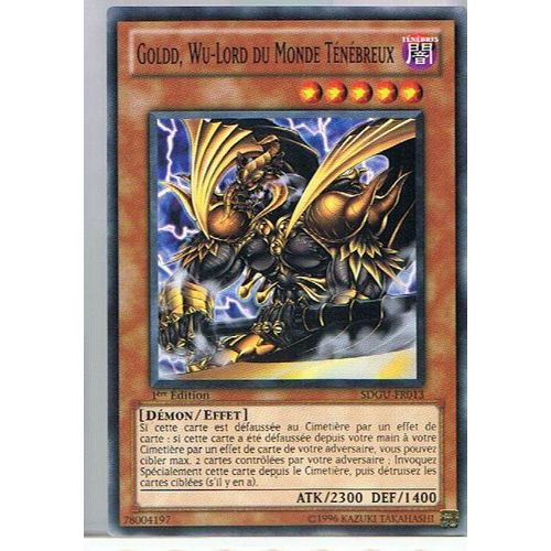 Goldd Wu Lord Du Monde Tenebreux Yu Gi Oh C Sdgu-Fr013