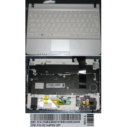 Clavier original blanc AZERTY pour Samsung N210 N220