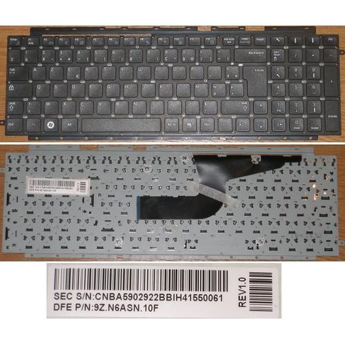 Clavier Azerty Français / French Pour SAMSUNG RC710 RC711 Series, Noir / Black, Model: CNBA5902922, P/N: 9Z.N6ASN.10F