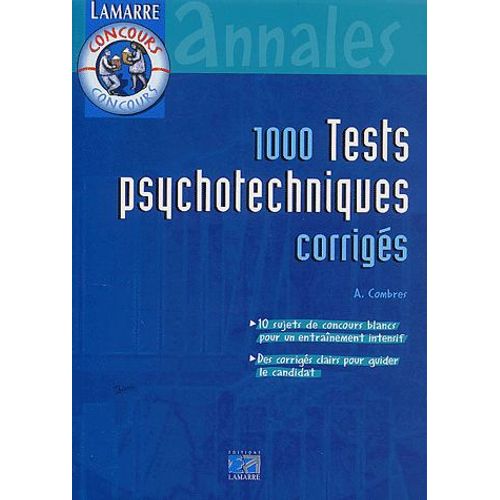 1000 Tests Psychotechniques Corrigés