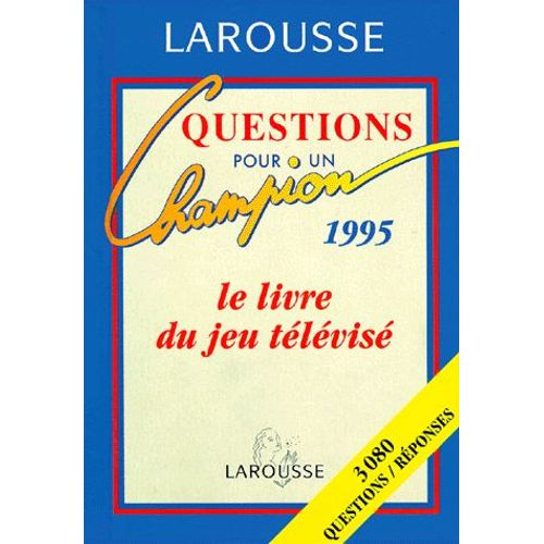 Questions Pour Un Champion - Livre-Jeu 1995
