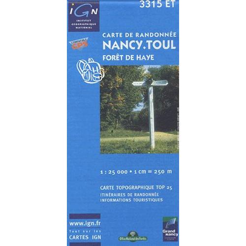 Nancy Toul Forêt De Haye - 1/25 000