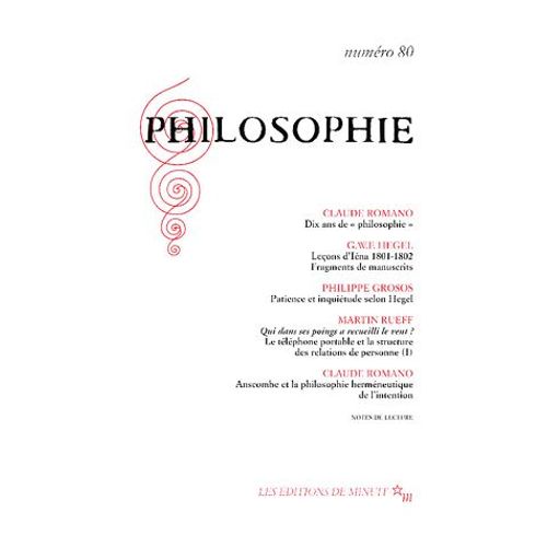Philosophie N° 80