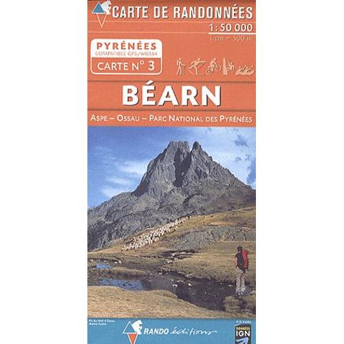 Pyrénées Carte 3 Béarn - Aspe, Ossau, Parc National Des Pyrénées 1 : 50 000