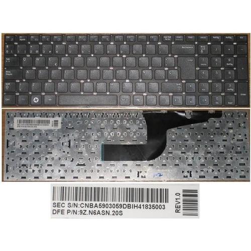 Clavier Qwerty Espagnol / Spanish Pour SAMSUNG RC710 RC711 Series, Noir / Black, Model: CNBA5903059, P/N: 9Z.N6ASN.20S