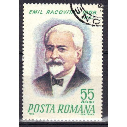 Roumanie 1968 : Centenaire De La Naissance Du Naturaliste Et Explorateur Emile Racovita (1868-1947) - Timbre Oblitéré
